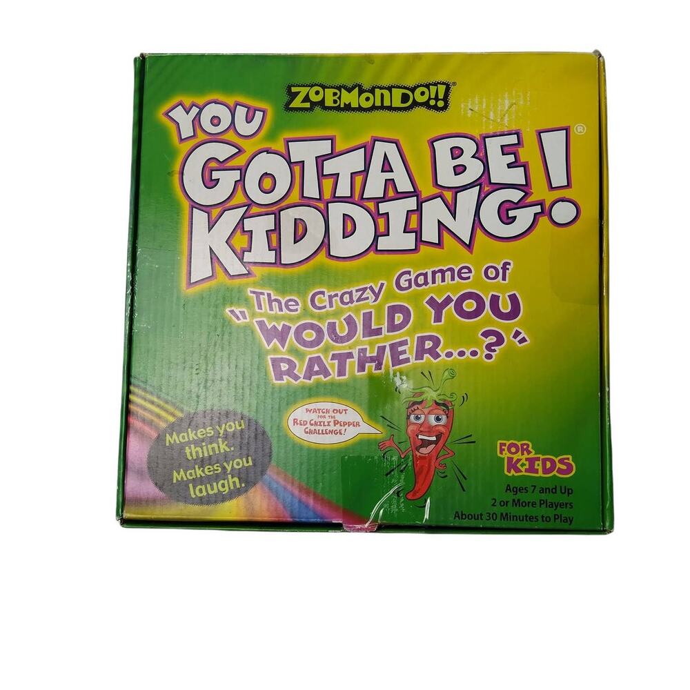 ZOMBMONDO!!‎ You Gotta Be Kidding! Kids Game 2004 *Missing Chili Pepper*